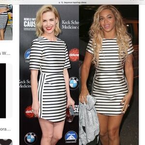 Top shop striped satin mini dress